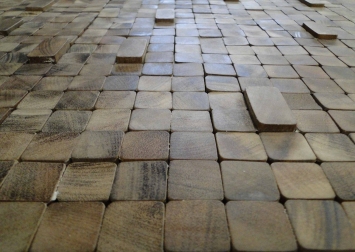 Mosaico em madeira: tratamento e cuidados
