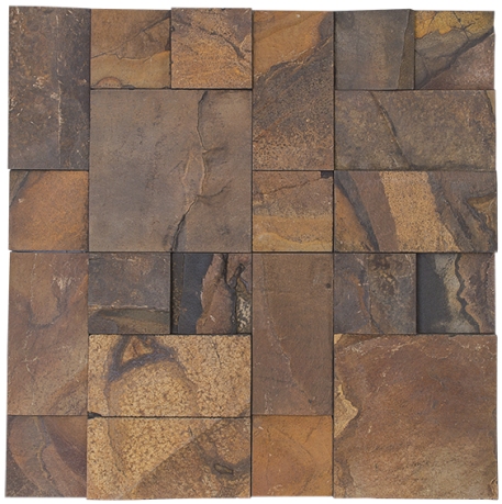 Mosaico Pedra Ferro Ferrugem Europeu – Sahel Stones