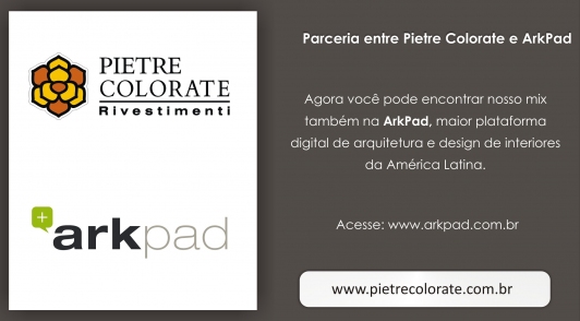 Parceria entre Pietre Colorate e Arkpad